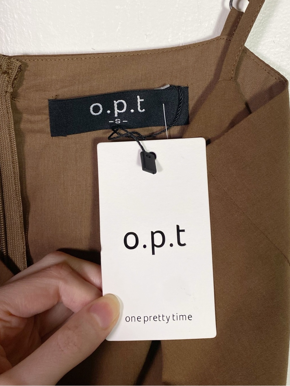 O.P.T Spaghetti Strap Maxi Dress Brown - Picture 5 of 6